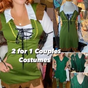 🌷ROBIN Hood Forest Bandit Hunter Friar Maid Marian Halloween Costume🌷2 for 1